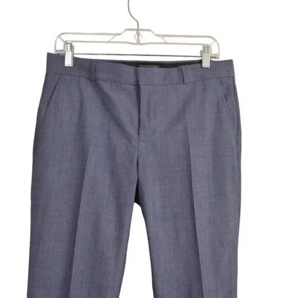 Banana Republic Wool Trousers Work Dress Pants Blue Size 6 - Picture 2 of 9